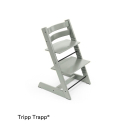 Set STOKKE Tripp Trapp Jedálenská stolička Glacier green, Baby set Glacier green, Pultík White