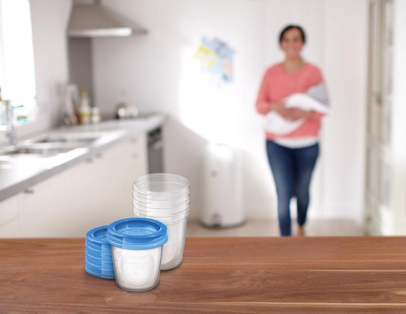 AVENT VIA Poháriky s vrchnákom 180 ml 5 ks