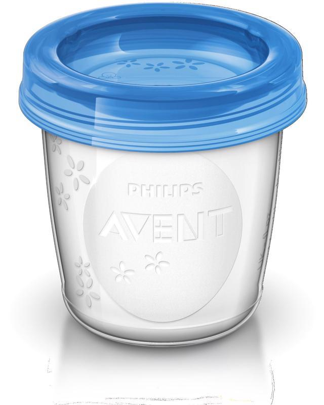 AVENT VIA Poháriky s vrchnákom 180 ml 5 ks
