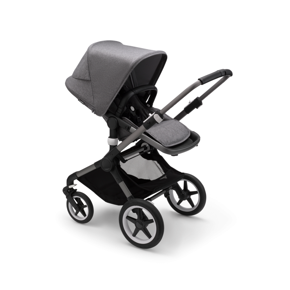 BUGABOO Fox 3 - Graphite / Grey Melange + Autosedačka CYBEX Aton B2 ( I-size ) - Vulcano Back + adapter