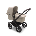 2. kombinácia BUGABOO Donkey 5 Mono Podvozok Black striešky, set textílií DESERT TAUPE