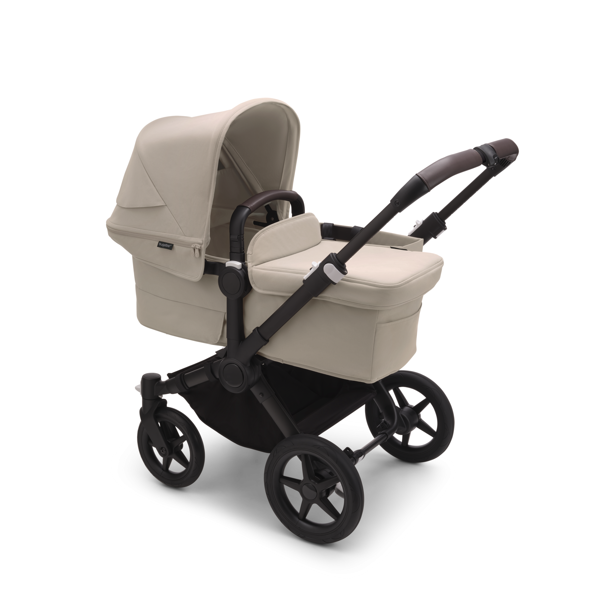 2. kombinácia BUGABOO Donkey 5 Mono Podvozok Black striešky, set textílií DESERT TAUPE