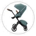 Športový kočík STOKKE Xplory X Black/Brown - Cool Teal