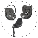 Autosedačka CYBEX Cloud Z2 I-SIZE, Sirona Z2 I-SIZE soho grey + Báza T