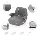 ZOPA Podsedák s isofix iBooster i-Size - Silver Grey