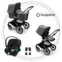 BUGABOO Fox 3 - Graphite / Grey Melange + Autosedačka CYBEX Aton B2 ( I-size ) - Vulcano Back + adapter