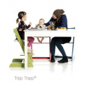 Jedálenská stolička STOKKE Tripp Trapp Whitewash + Babyset