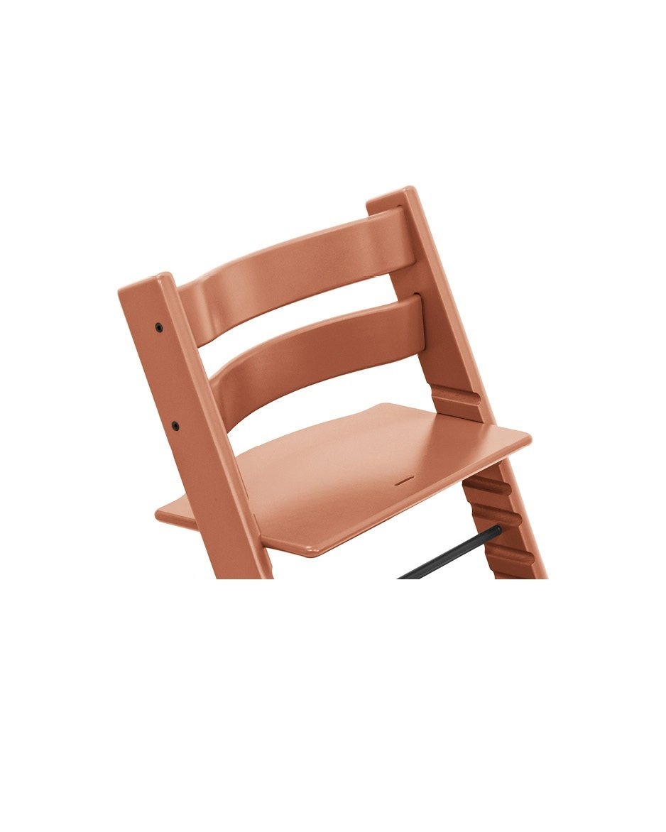 Set STOKKE Tripp Trapp Jedálenská stolička Terracotta, Baby set Terracotta, Pultík Black