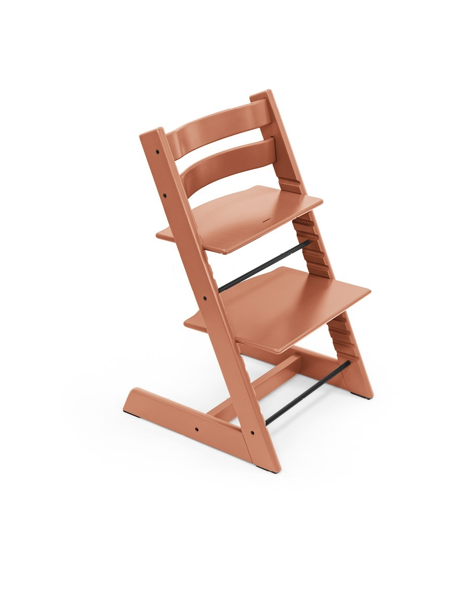 Set STOKKE Tripp Trapp Jedálenská stolička Terracotta, Baby set Terracotta, Pultík White