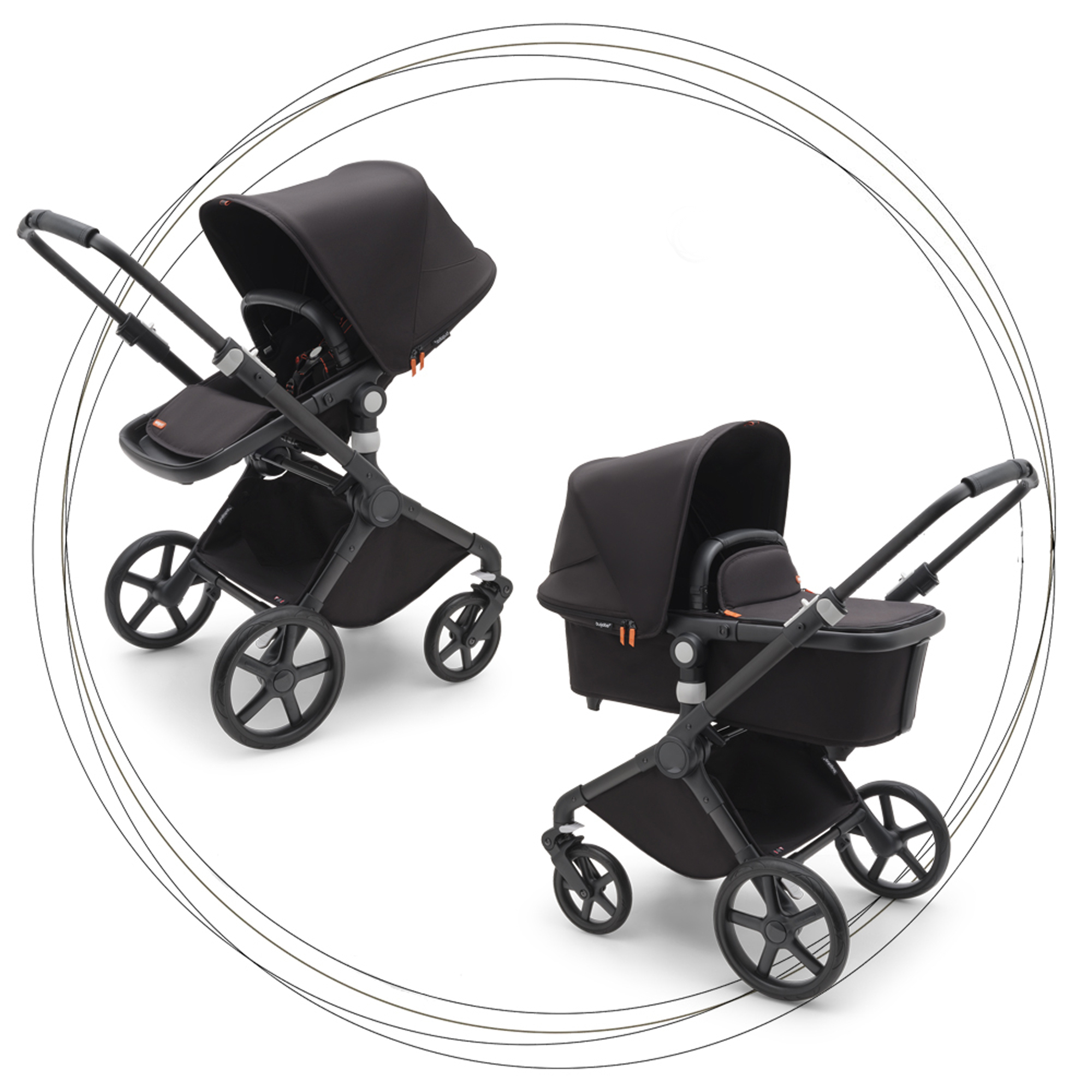 BUGABOO Fox Cub 2. kombinácia BLACK/MIDNIGHT BLACK/MIDNIGHT BLACK