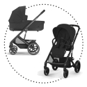 CYBEX Balios S Lux New 2.kombinácia - Moon Black