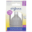 DIFRAX Fľaša wide natural + Cumlík na flašu wide natural S 2 ks + wide natural wariflow 1,2,3 2ks
