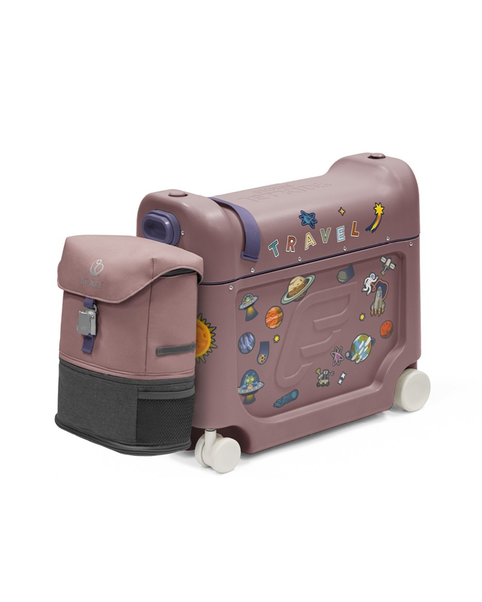 Set Stokke JetKids BedBox V4 + Crew Backpack Hazy Lilac