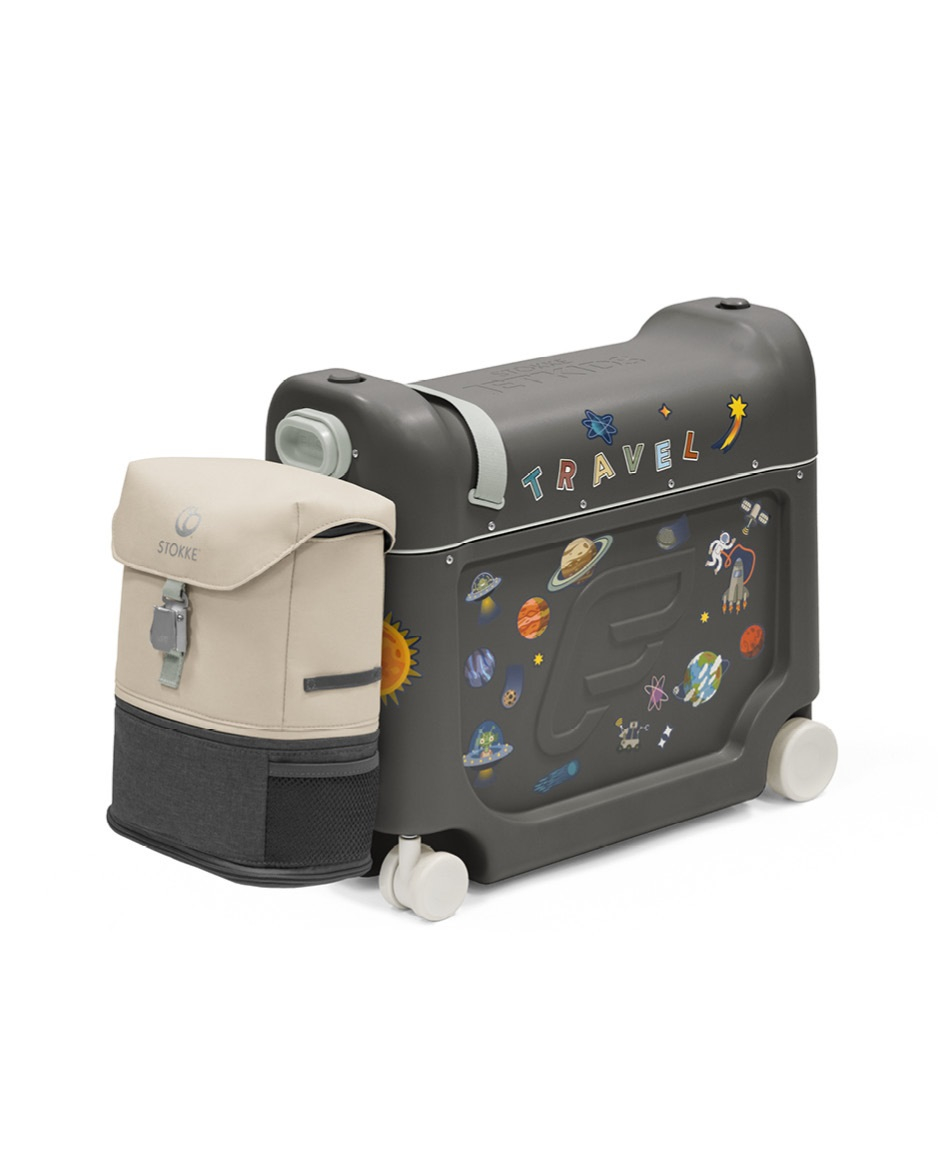 Set Stokke JetKids BedBox V4 + Crew Backpack Midnight grey