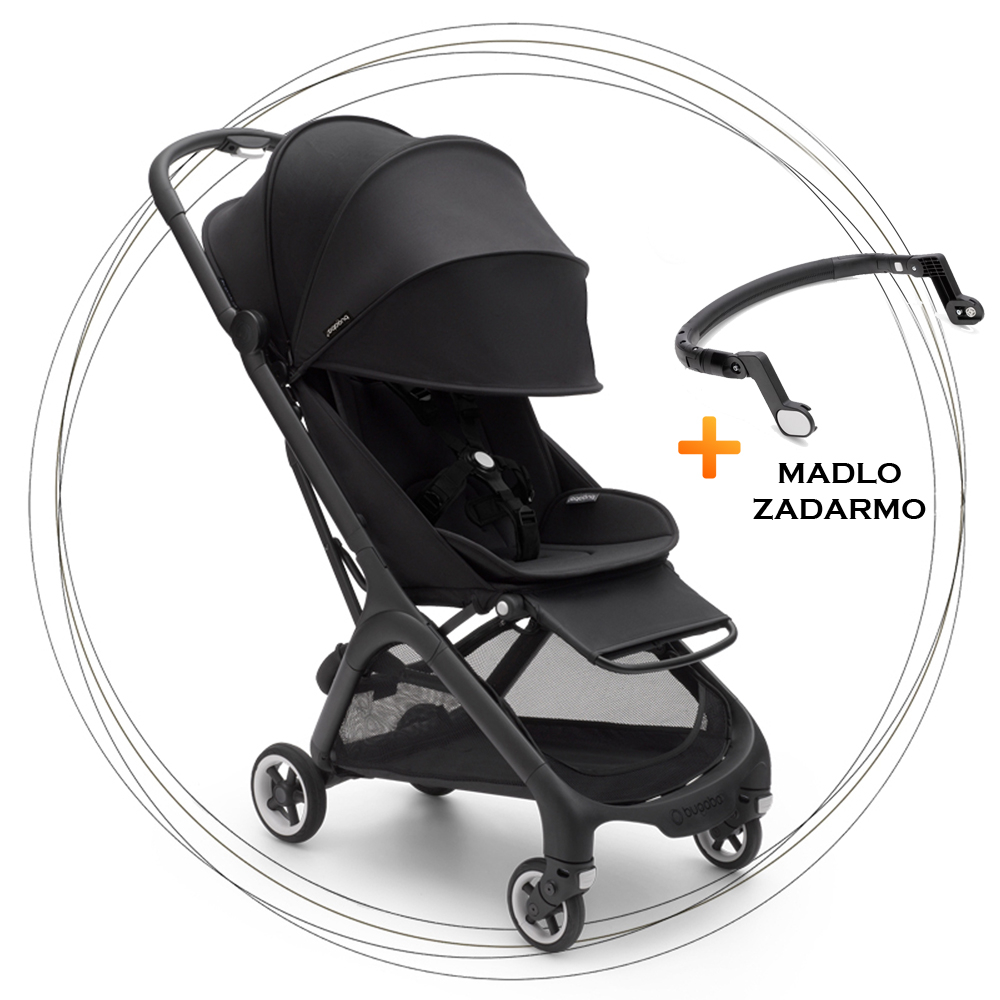 Športový kočík BUGABOO Butterfly BLACK / MIDNIGHT BLACK