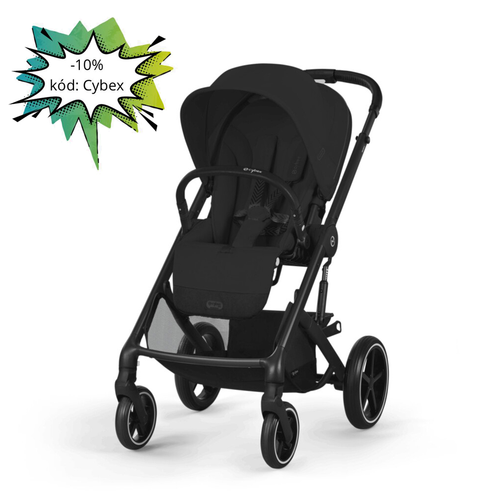 Športový kočík New CYBEX Balios S Lux - Moon Black