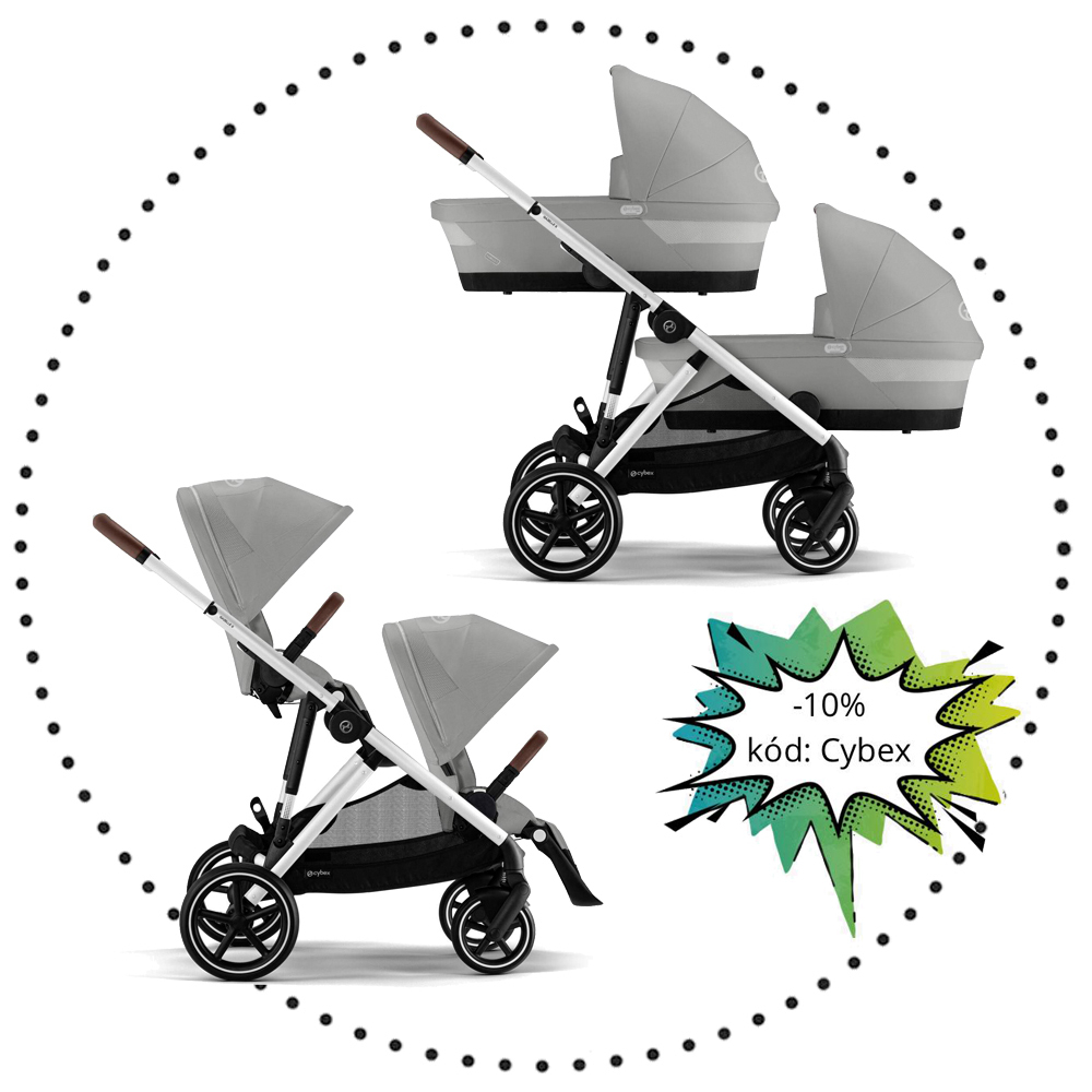 Súrodenecký kočík CYBEX Gazelle S - Stone grey