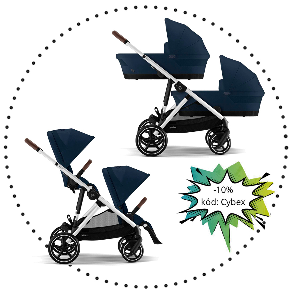 Súrodenecký kočík CYBEX Gazelle S - Ocean blue
