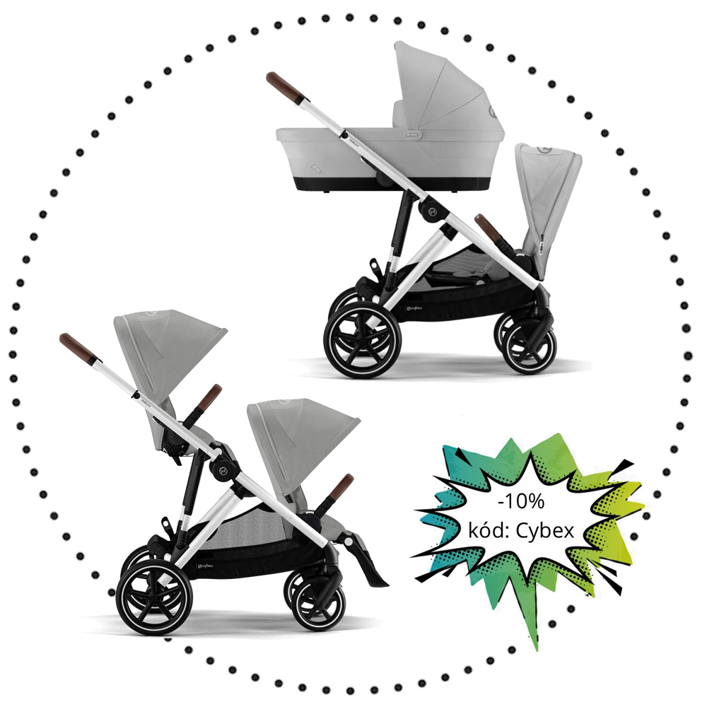 Súrodenecký kočík CYBEX Gazelle S - Stone grey