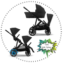 Súrodenecký kočík CYBEX e-Gazelle S - Moon black
