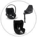 Set CYBEX Cloud T I-SIZE Plus + Sirona T I-SIZE Plus + Isofixová báza Base T - Sepia black
