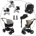 Podvozok TFK Mono 4 air + vanička kombi , XXL športové sedadlo sand + Cybex B2 i-size + Base One + doplnky