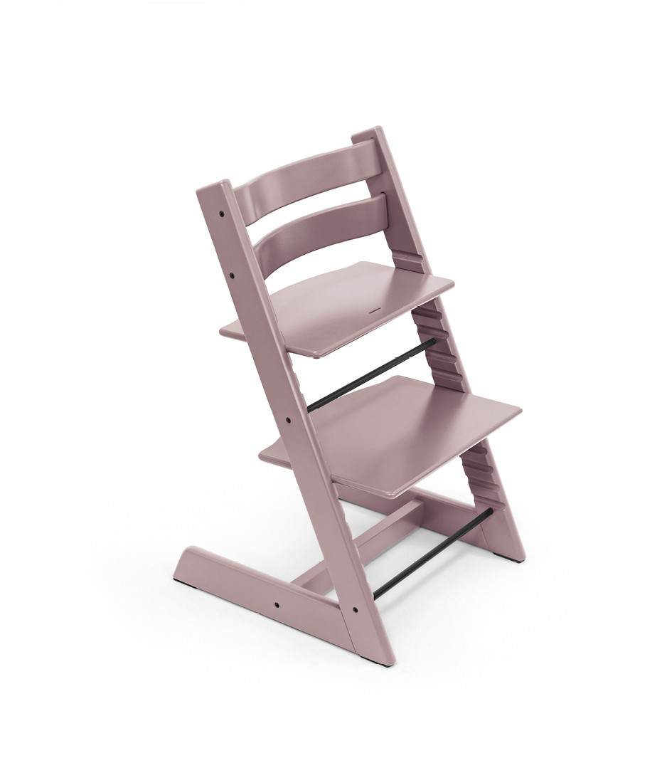 Set STOKKE Tripp Trapp Jedálenská stolička Heather Mauve, Baby set Heather Mauve, Pultík White