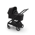 BUGABOO Set Dragonfly - black/midnight black + autosedačka JOIE i-level eclipse + adaptéry
