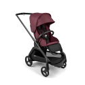 BUGABOO Set Dragonfly - black/dark cherry + autosedačka JOIE i-level eclipse + adaptéry