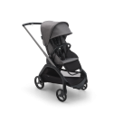 BUGABOO Set Dragonfly - black/grey melange + autosedačka JOIE i-level eclipse + adaptéry