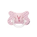 SUAVINEX Cumlík Anatomický 4-18m silikón Ružový Pes