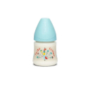 SUAVINEX fľaša 150ml +0m anatomický pomalý prietok modrý páv