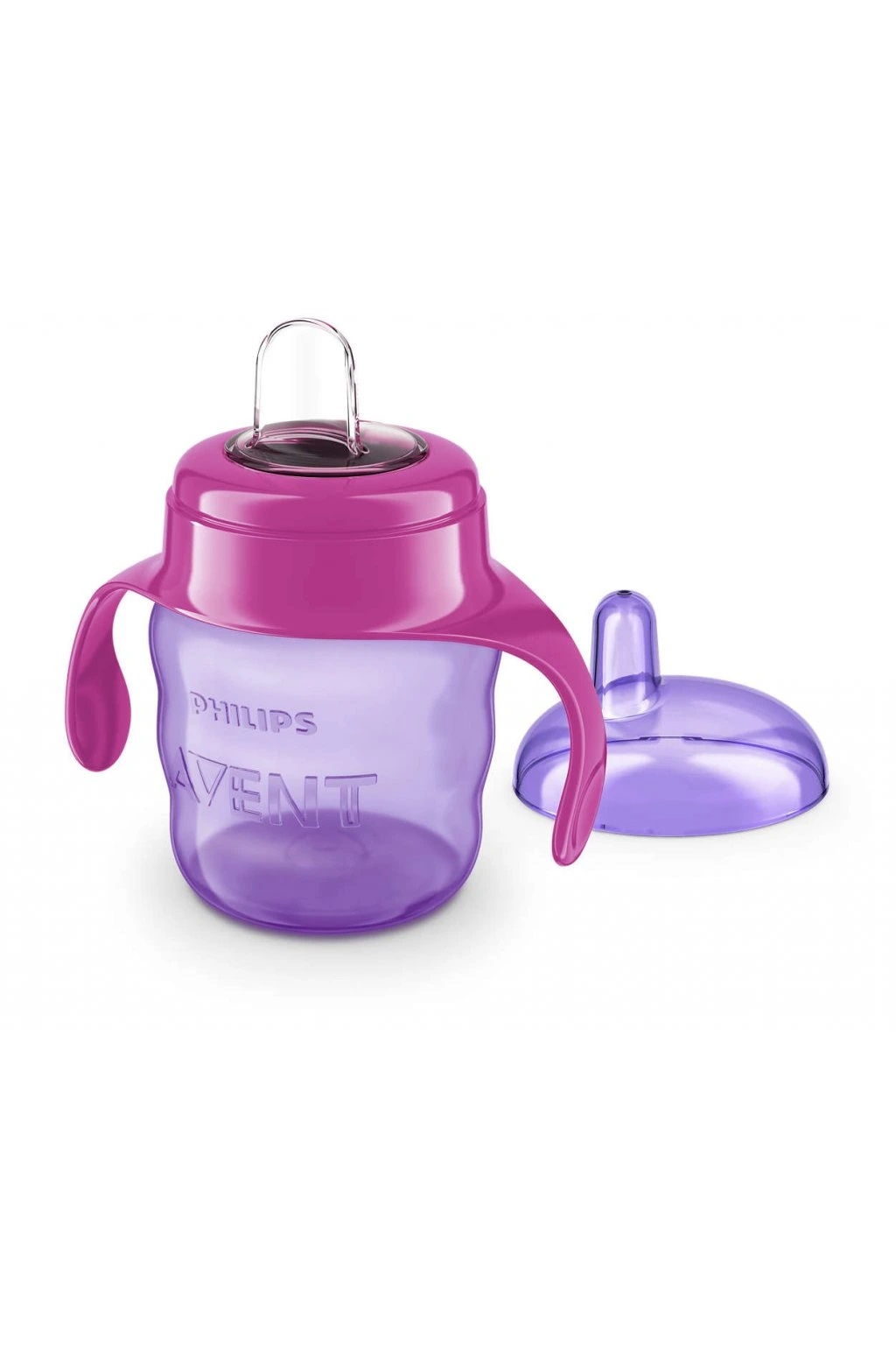 AVENT Hrnček s držadlami classic 200ml. 6m+. ružový