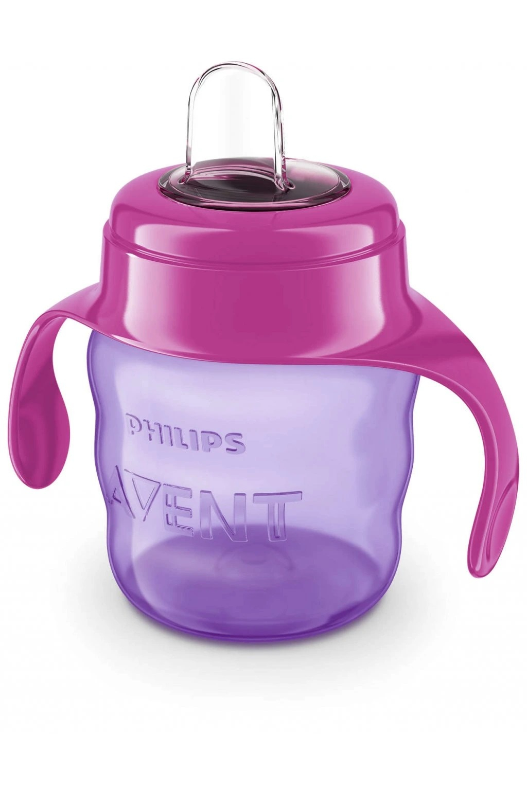 AVENT Hrnček s držadlami classic 200ml. 6m+. ružový