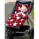 BuggySnuggle Fusak Fur Red/White Stars